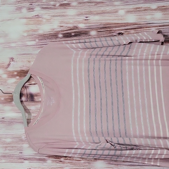 Calvin Klein Women's Striped 3/4 Sleeve Top Size XL - Picture 3 of 9